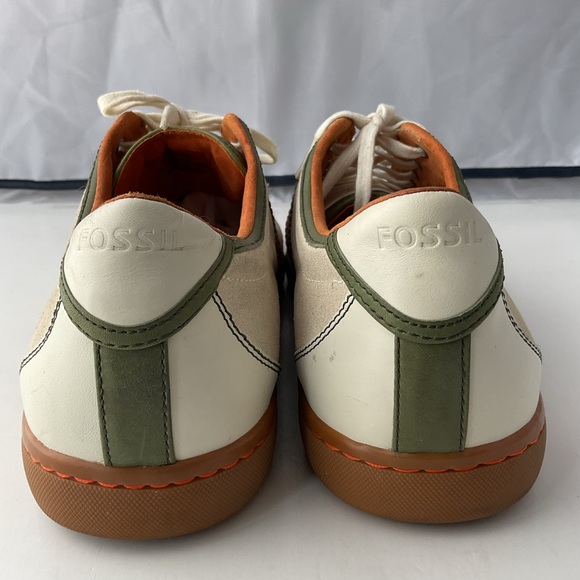 Fossil Typographie College Campus Leather And Suede Sneakers Men’s Size 13 - Picture 5 of 12